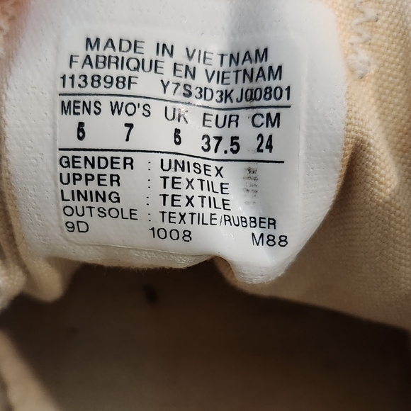 Converse Shoes, Women's 7, Men's 5, Brown, Low Top, All-Stars, Sneakers - Picture 9 of 9